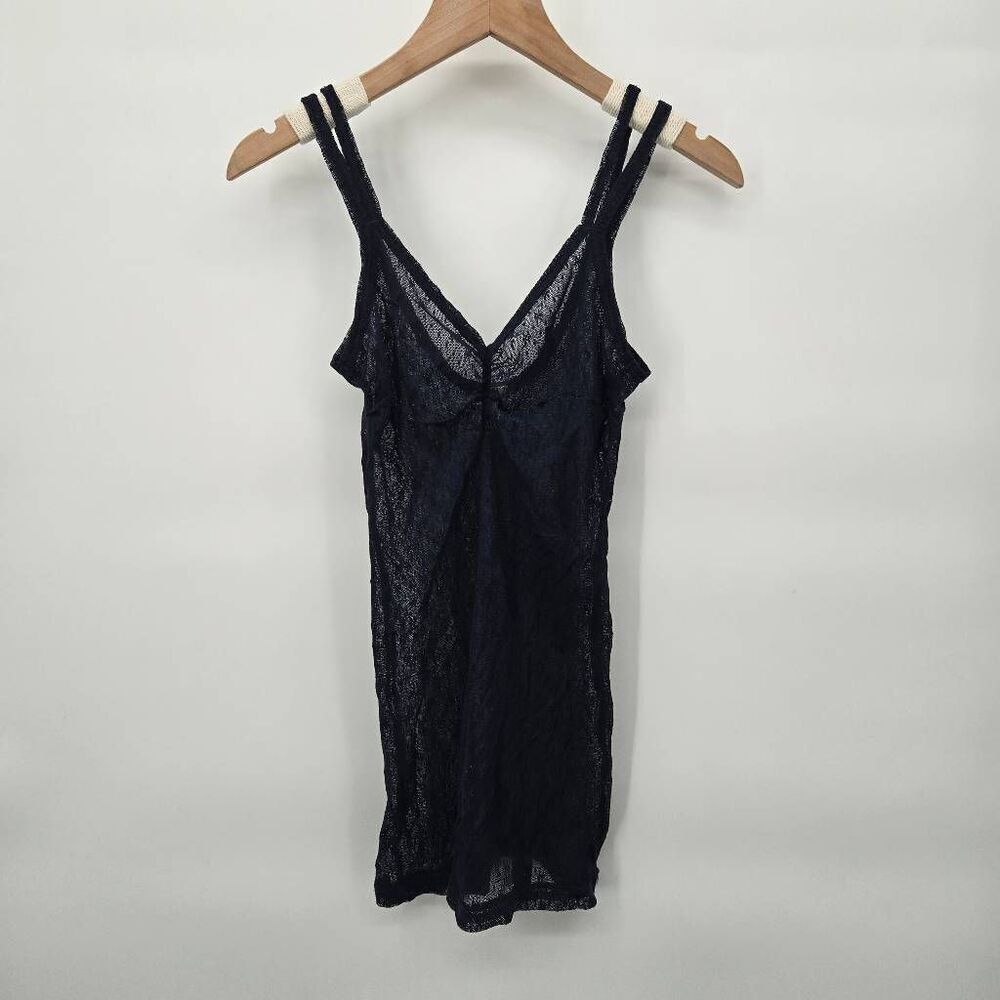 Y2K Hollister Lace Cami Size Small Navy Blue Tank